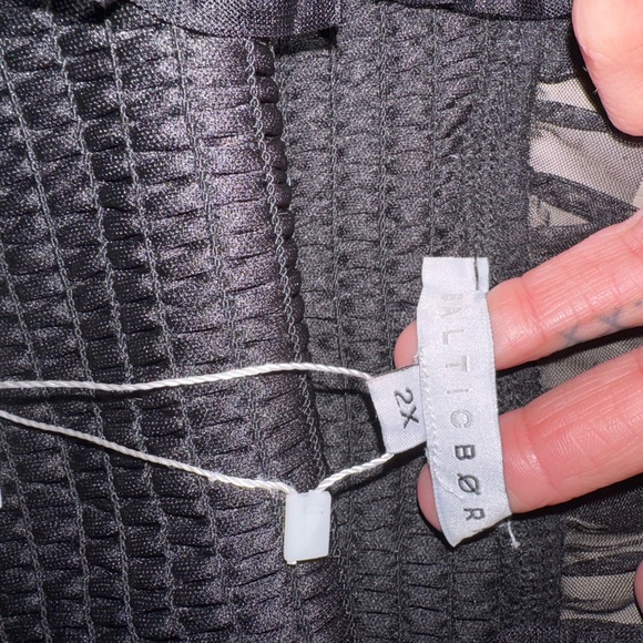 Baltic Born Emma Smocked Tulle Dress in black - Picture 6 of 13